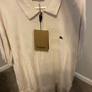 Burberry zippered polo